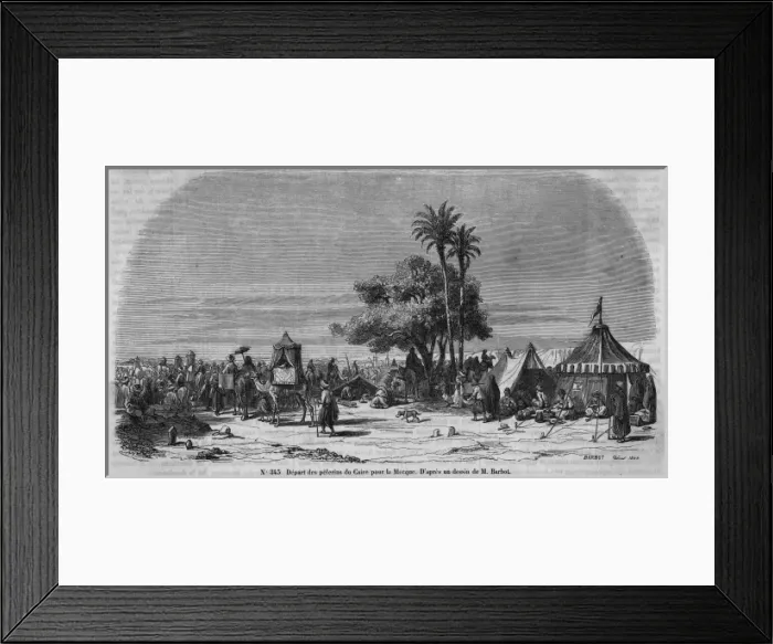 Framed Print : Mecca Pilgrims Cairo Framed Print : Mecca Pilgrims Cairo