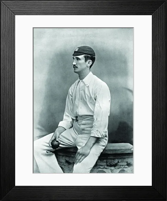 Framed Print : Cricketer, Sharpe Framed Print : Cricketer, Sharpe