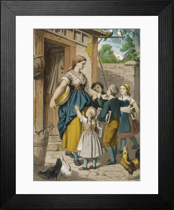 Framed Print : German Mother / Children Framed Print : German Mother / Children