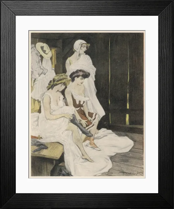 Framed Print : Ladies Changing Framed Print : Ladies Changing