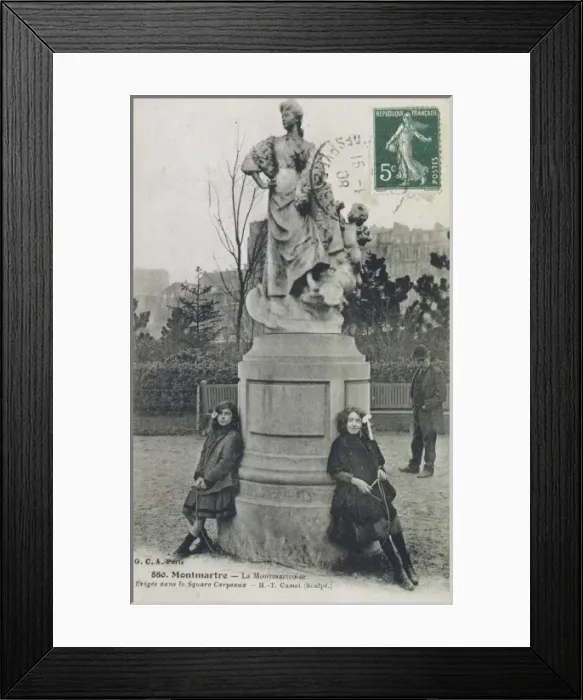 Framed Print : Montmartre Girls 1908 Framed Print : Montmartre Girls 1908