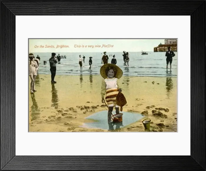 Framed Print : Brighton Sands Framed Print : Brighton Sands