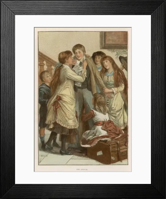 Framed Print : Girls Welcome Brother Framed Print : Girls Welcome Brother