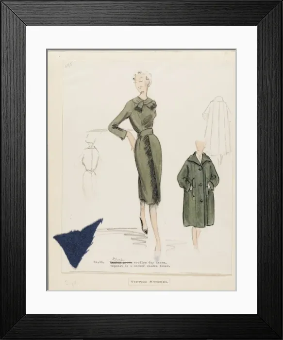Framed Print : Victor Stiebel / Dress Framed Print : Victor Stiebel / Dress