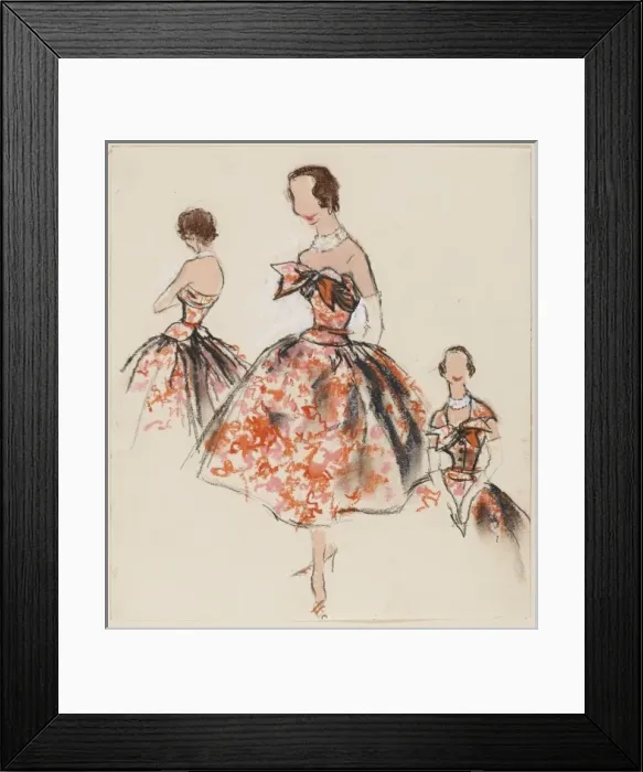 Framed Print : Victor Stiebel / Dress Framed Print : Victor Stiebel / Dress