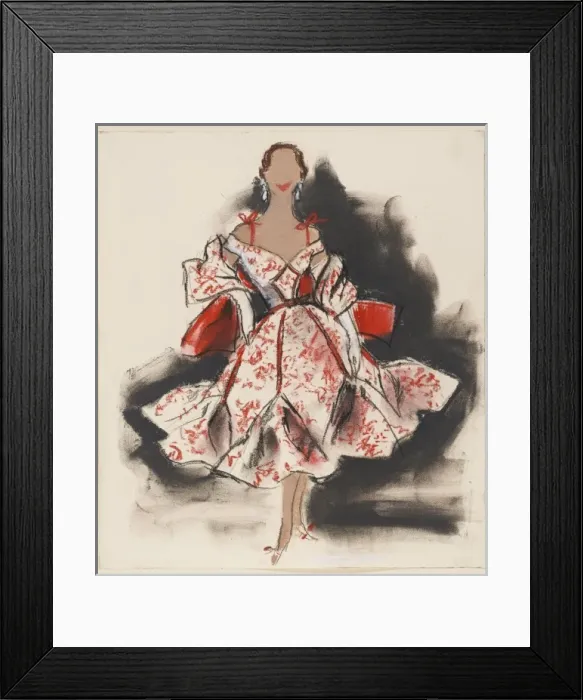 Framed Print : Victor Stiebel / Dress Framed Print : Victor Stiebel / Dress