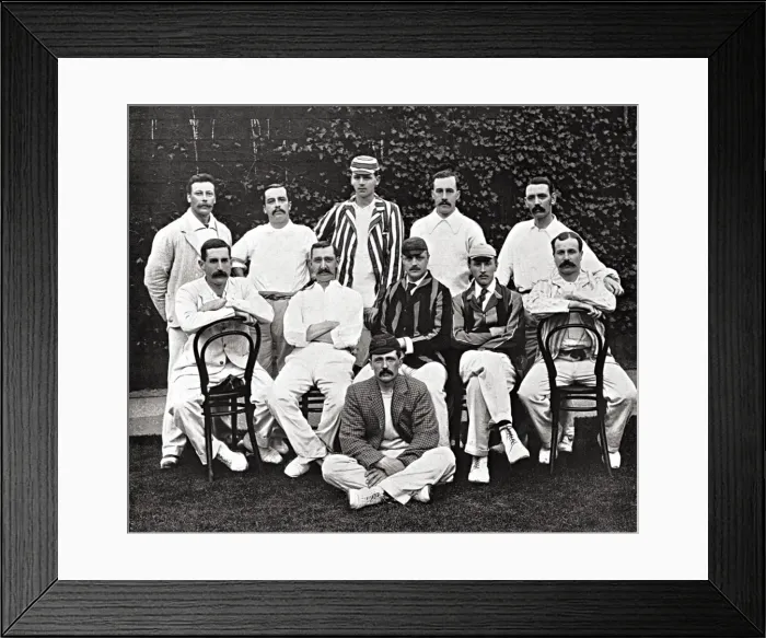 Framed Print : Cricket / Team / Leics Framed Print : Cricket / Team / Leics