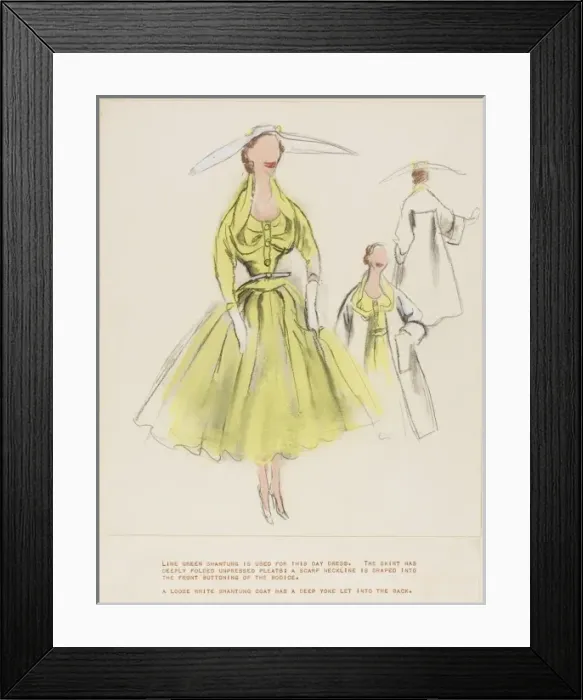 Framed Print : Victor Stiebel / Outfit Framed Print : Victor Stiebel / Outfit