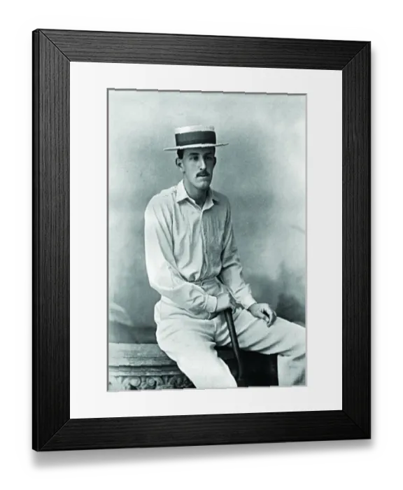 Framed Print : Cricketer, Foley Framed Print : Cricketer, Foley