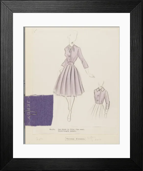Framed Print : Victor Stiebel / Dress Framed Print : Victor Stiebel / Dress