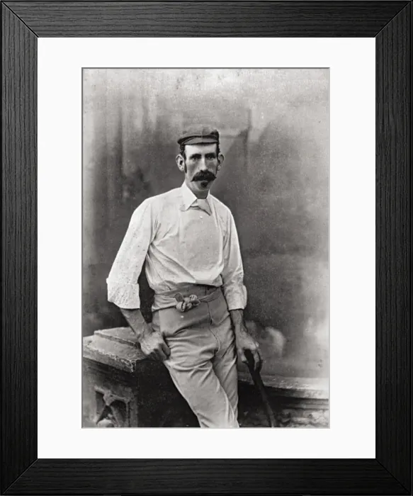 Framed Print : Cricketer, Hall Framed Print : Cricketer, Hall