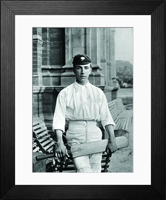 Framed Print : Cricketer, Denton Framed Print : Cricketer, Denton