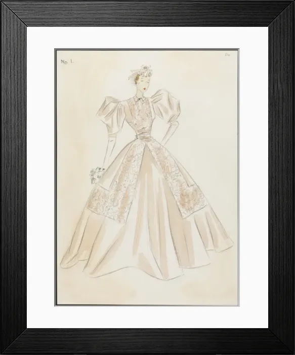 Framed Print : Stiebel / Wedding Dress Framed Print : Stiebel / Wedding Dress