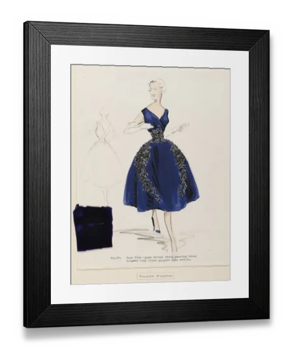 Framed Print : Stiebel / Evening Dress Framed Print : Stiebel / Evening Dress