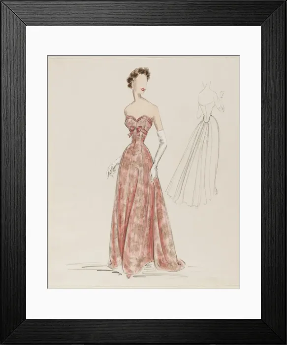 Framed Print : Victor Stiebel / Gown Framed Print : Victor Stiebel / Gown