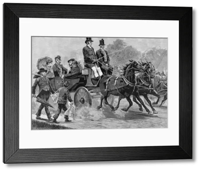 Framed Print : The General Election: On the way to the Poll Framed Print : The General Election: On the way to the Poll