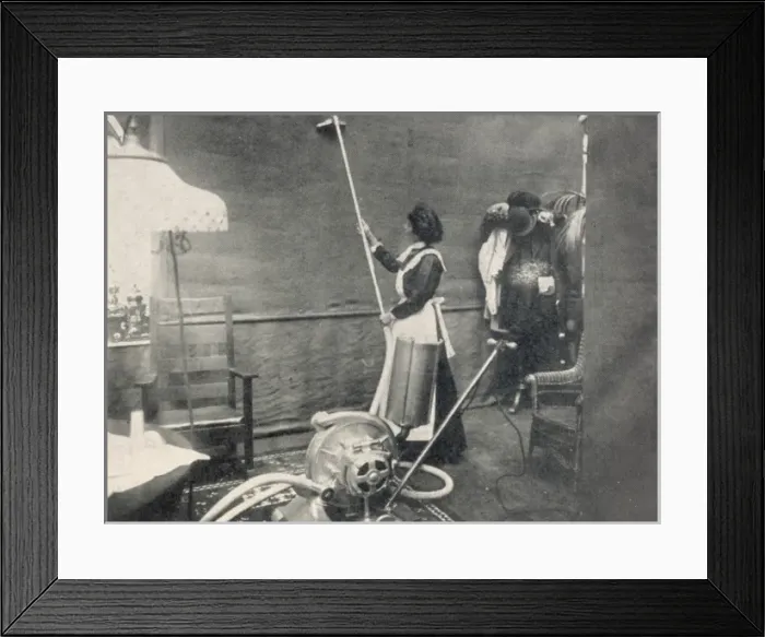 Framed Print : An electric portable cleaner