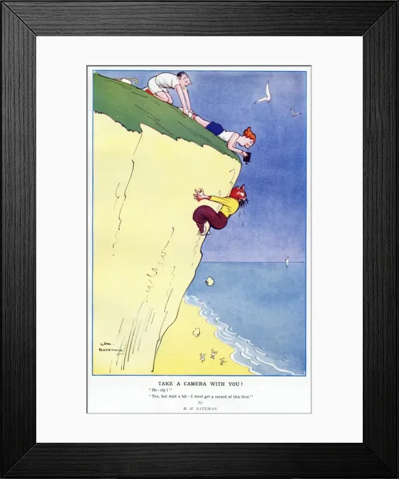 Framed Print : Take a camera with you by H. M. Bateman Framed Print : Take a camera with you by H. M. Bateman