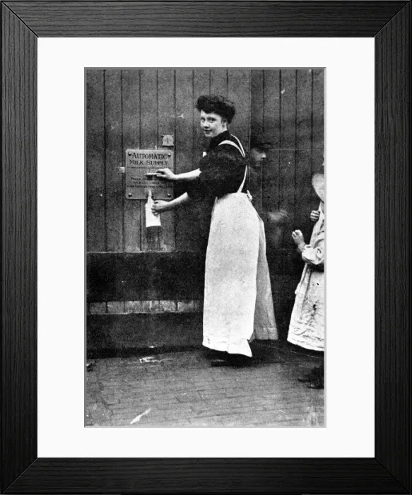 Framed Print : An automatic milkman Framed Print : An automatic milkman