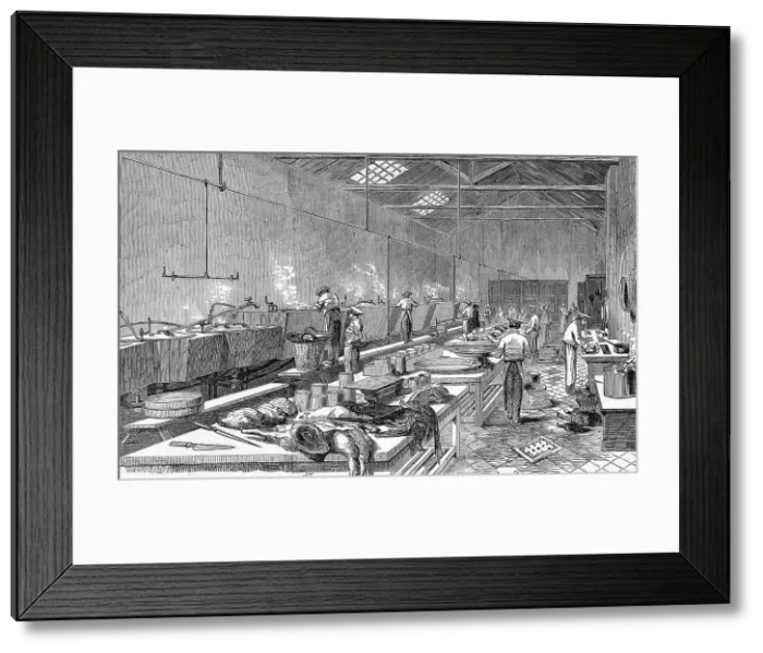 Framed Print : Ritchie and Mcalls Preserved Meat Establishment, Houndsditc Framed Print : Ritchie and Mcalls Preserved Meat Establishment, Houndsditc