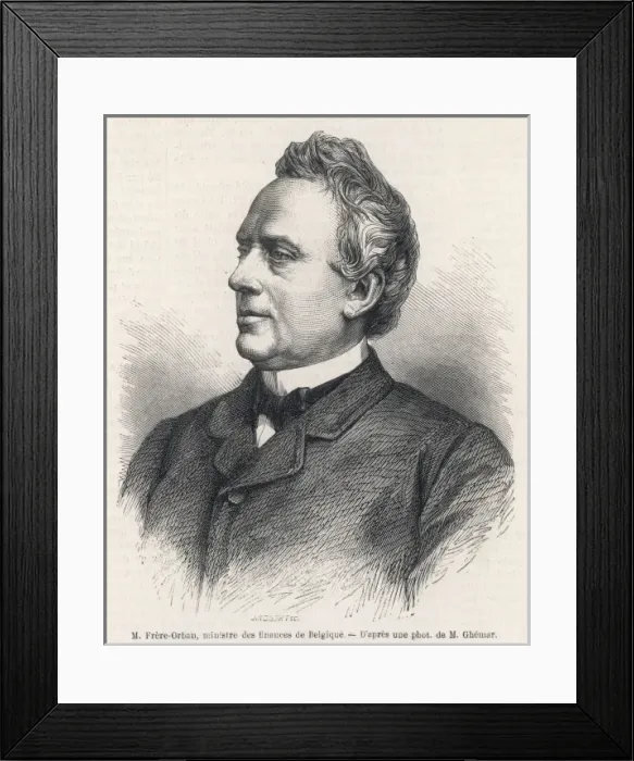 Framed Print : Hubert Frere-Orban Framed Print : Hubert Frere-Orban