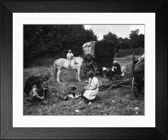 Framed Print : Gipsy Encampment 1930S Framed Print : Gipsy Encampment 1930S
