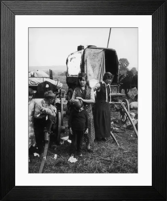 Framed Print : Gipsy Encampment 1930S Framed Print : Gipsy Encampment 1930S