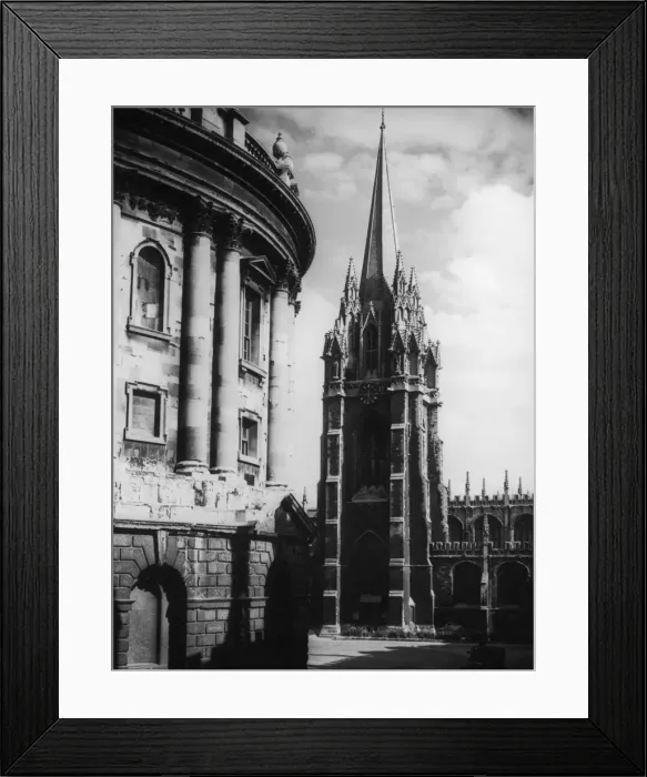 Framed Print : Church and Camera Oxford Framed Print : Church and Camera Oxford