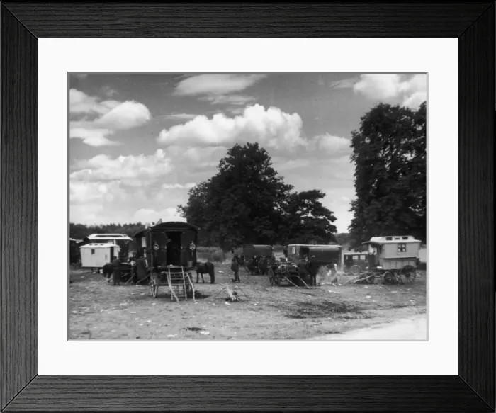 Framed Print : Gipsy Encampment 1930S Framed Print : Gipsy Encampment 1930S