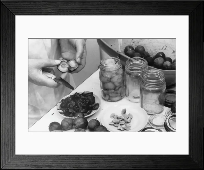 Framed Print : Preserving Plums Framed Print : Preserving Plums