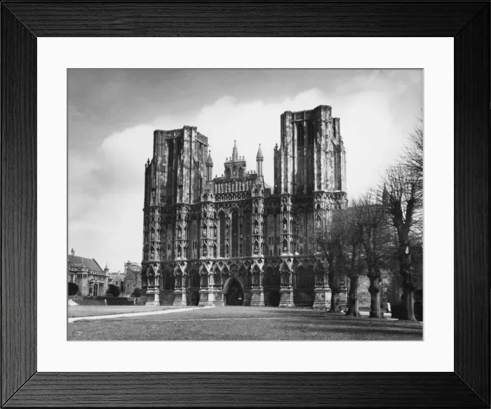 Framed Print : Wells Cathedral 1939 Framed Print : Wells Cathedral 1939