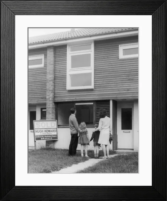 Framed Print : Buying a House 1960S Framed Print : Buying a House 1960S