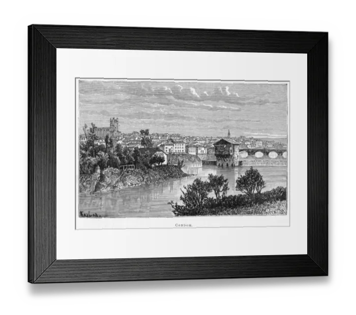Framed Print : France Condom Framed Print : France Condom