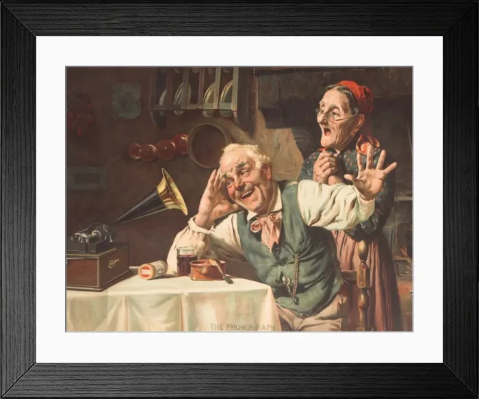 Framed Print : The Phonograph Framed Print : The Phonograph