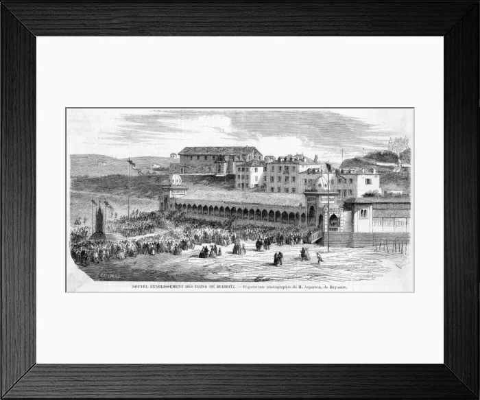 Framed Print : France Biarritz Framed Print : France Biarritz