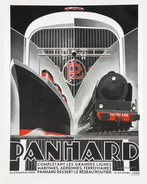 Panhard travel poster