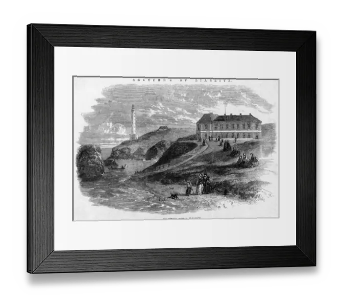 Framed Print : France Biarritz Framed Print : France Biarritz