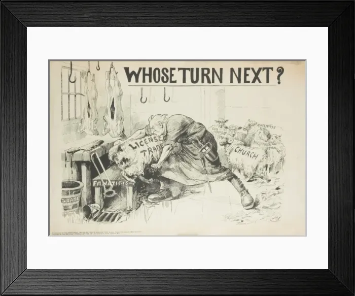 Framed Print : Licensing Bill, 1908 Framed Print : Licensing Bill, 1908