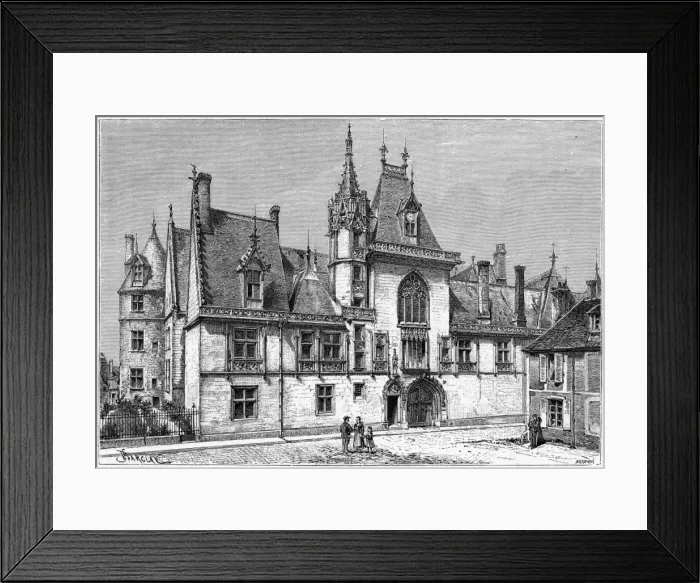 Framed Print : Bourges Coeur Maison Framed Print : Bourges Coeur Maison