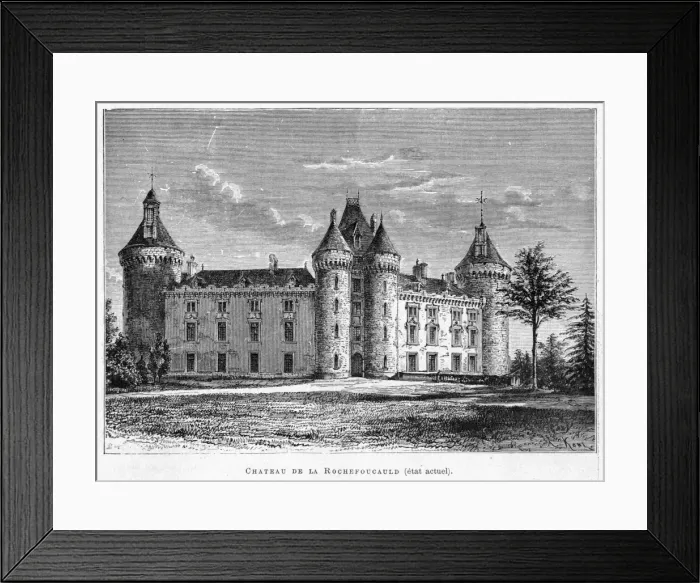 Framed Print : France LA Rochefoucauld Framed Print : France LA Rochefoucauld