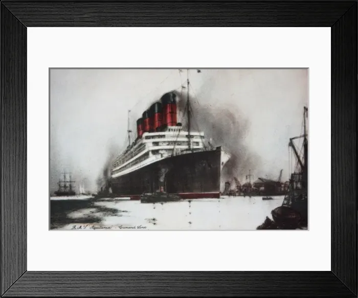 Framed Print : RMS Aquitania Framed Print : RMS Aquitania