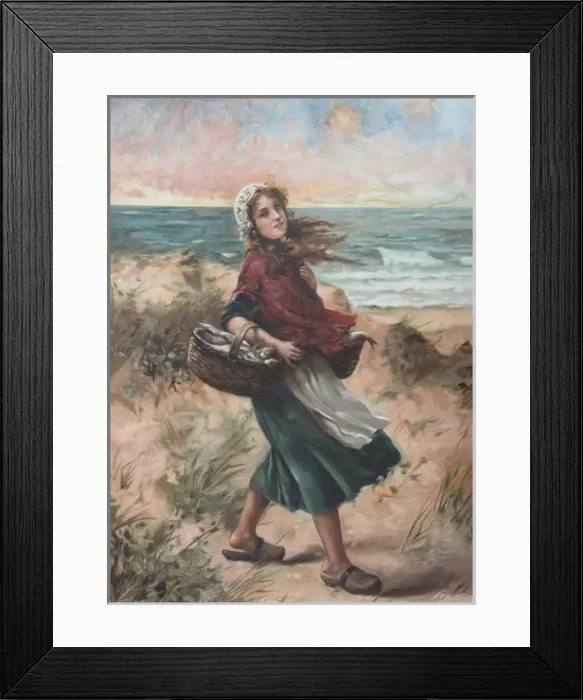 Framed Print : A Fisher Lass