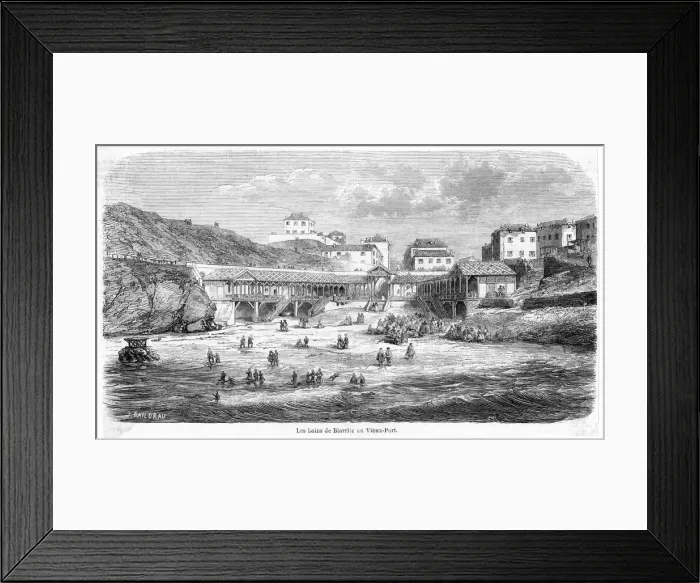 Framed Print : France Biarritz Framed Print : France Biarritz