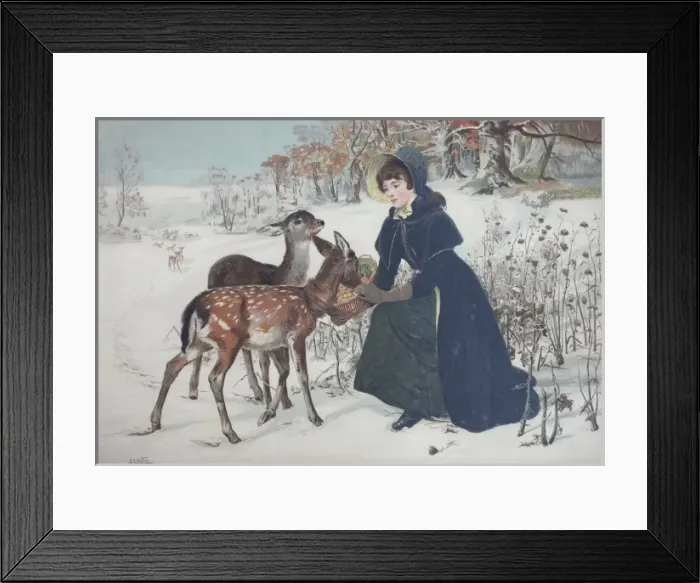 Framed Print : Christmas Pensioner bys E Waller Framed Print : Christmas Pensioner bys E Waller