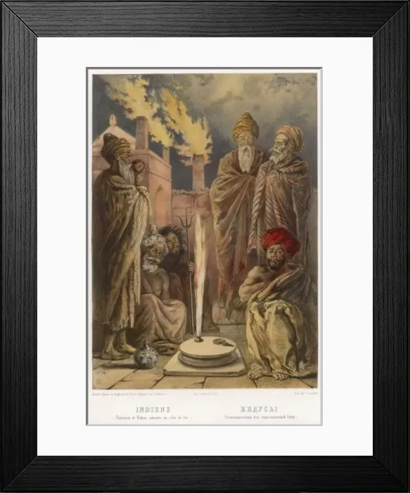 Framed Print : Fireworshippers Baku Framed Print : Fireworshippers Baku