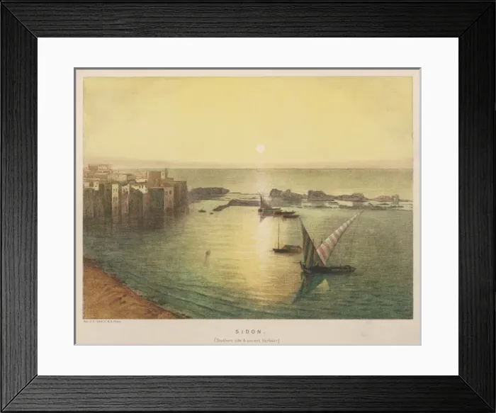 Framed Print : Sayda, Lebanon Framed Print : Sayda, Lebanon