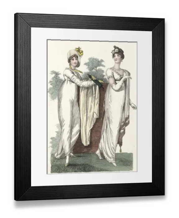 Framed Print : Early nineteenth century fashions Framed Print : Early nineteenth century fashions
