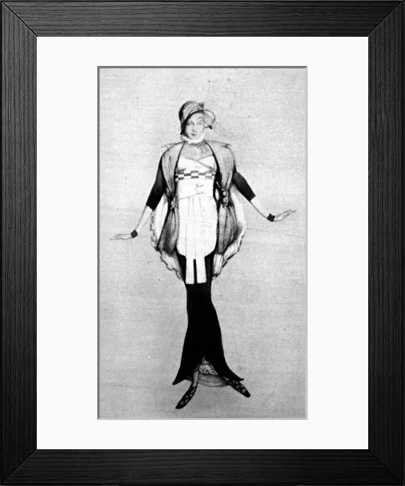 Framed Print : Futurist designer dress, 1913 Framed Print : Futurist designer dress, 1913
