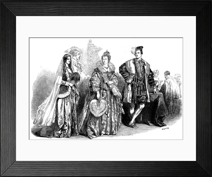 Framed Print : The Spitalfields Ball, 1848