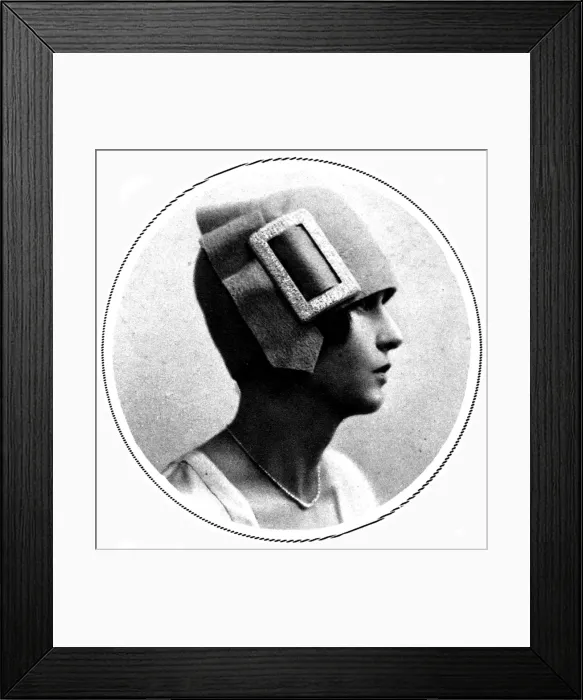 Framed Print : Winter headwear fashion, 1927 Framed Print : Winter headwear fashion, 1927
